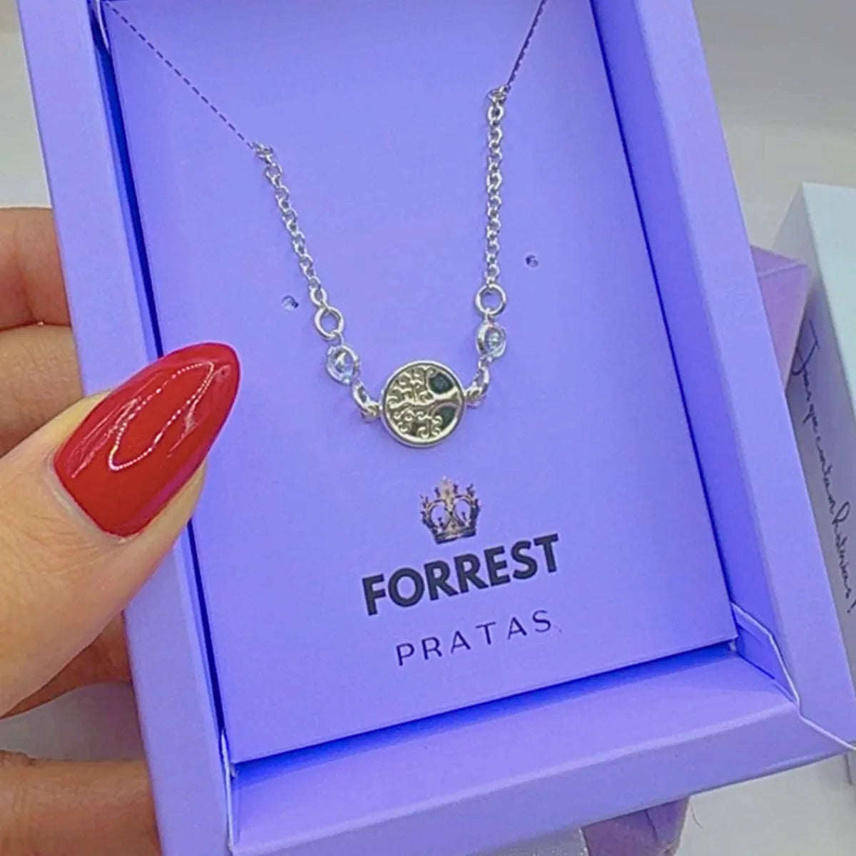 Pulseira Feminina Árvore de Vida Zircônia Prata 925 Legítima